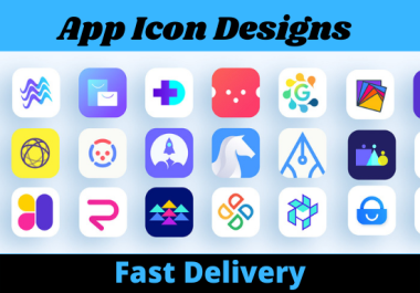 I will design simple and clean app icon