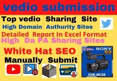 80 Video Submission high authority backlinks low spam high da link building