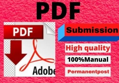80 pdf submission Dofollow High Authority Low spam score website permanent Backlinks docs submission