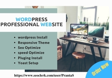 I will create a professional WordPress website design for You.