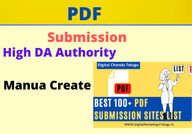 Manual 22 PDF submission high da pdf sharing site low spam score high authority link building