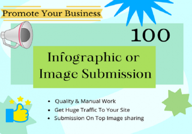 Google Safe 100 Infographic Or Image Submission Backlinks High DA + Sites