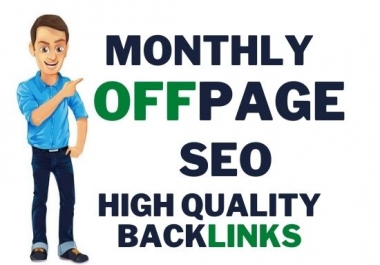 I will provide complete monthly SEO service with quality backlinks