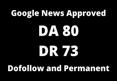 I give you guest post service on da 80