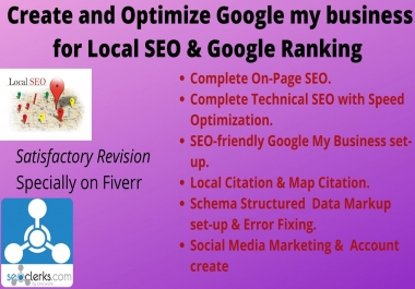 I will Create and Optimize gmb for local SEO & Google Ranking