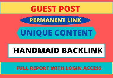 Write and publish 10 Guest Post High DA unique content dofollow backlinks