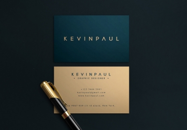 I will do luxury business card,  thank you card design in 24 hour