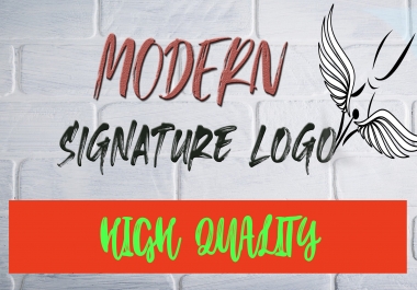 I will create a stunning modern signature logo