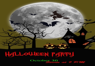 I will design Halloween flyers or posters with extreme quality