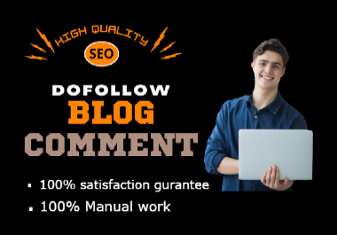 I Will give 100 High Quality Dofollow Blog Comments Backlinks service for your website.