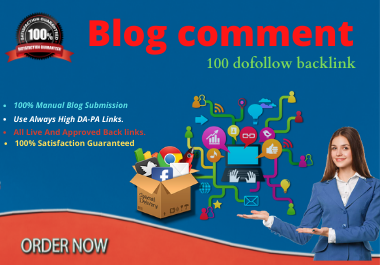 100 unique Blog comment for your site