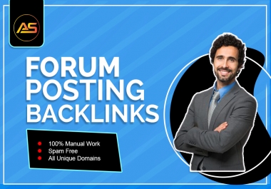 I will make manual forum posting SEO do follow backlinks