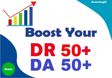 I will increase domain rating DR 50 ahrefs with dofollow backlinks