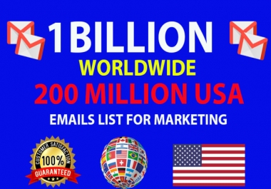 I will provide 1 Billion email list that will help your business
