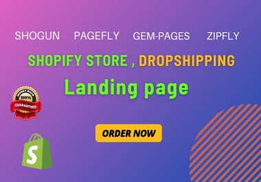 I will build shopify dropshipping store and shopify ecommerce website
