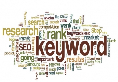 I will do SEO keyword research for your niche and competitor analysis