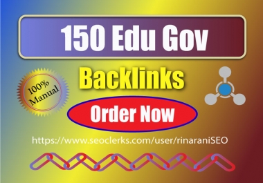 Create 150 SEO Edu Gov Do-follow Backlinks for rank your website