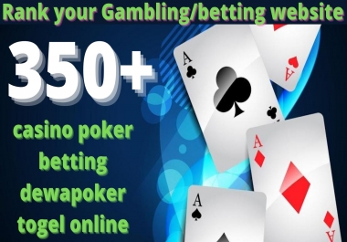 GET Permanent 350+ powerful Casino,  Gambling,  Poker,  Sports High Quality Web2.0 Backlinks