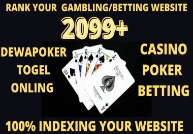 2099 High Quality Homepage Backlink Casino,  Poker,  Gambling BETTING DA50+ PA 35+ 100 DOFOLLOW