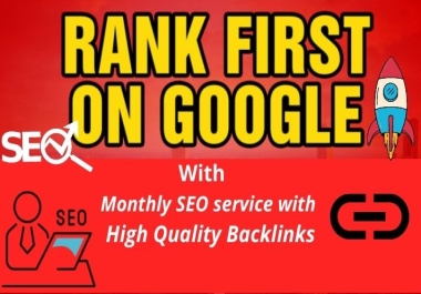 complete monthly seo service with 1000+ high quality backlinks