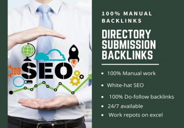 I will create 30 high authority dofollow directory submission backlinks on high DA sites