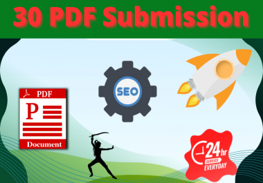 I will submit 30 PDF manually on high authority doc sharing sites