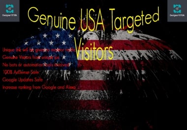 I will drive USA traffic to your website through four sources