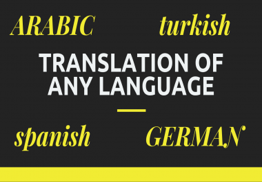 I will professionally translate your text or docs in any language.