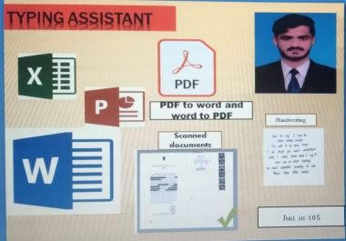 i will do Data entry and PDF conversion on MS Word,  Excel,  Powerpoint