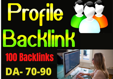 Create manual 100 High Quality PR9 DA 90-70 profile Backlinks