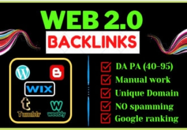 I will make 30 manual web2 0 super buffer blog high authority backlinks