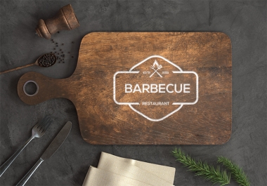 I will design professional bbq logo for you with HQ file
