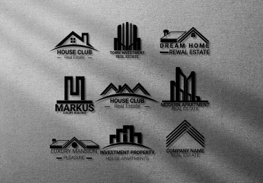 i am expert in unique real estate logo with branding package