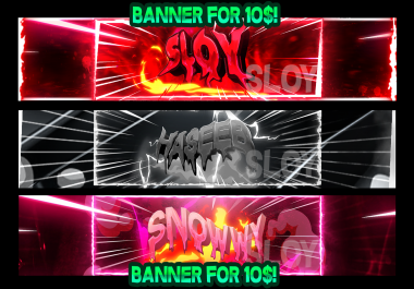 I will Design You an Gaming Banner