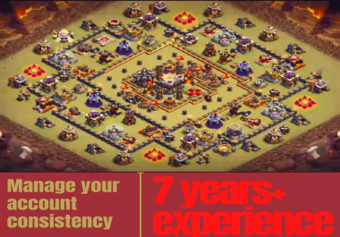 Manage clash of clans and upgrade strategically for 10 day