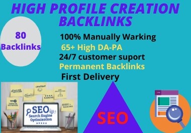 I will Do 80 Social Media Profiles Creation off page SEO Backlinks for 5