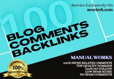 I will Provide 100 Premium quality Specific niche Relevant Blog Comment Backlink Services