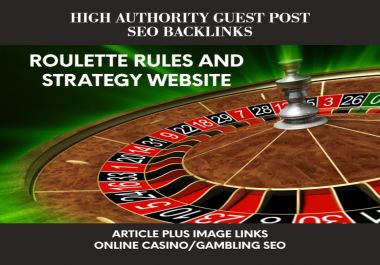 Casino/Gambling Guest post on roulette game informational website blog