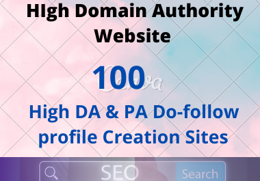 I Will Manually Create 100 High Authority Profile Backlinks for Google Ranking