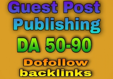 I will publish high da guest post and dofollow backlink da 66