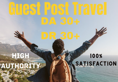 Guest post on travel site with high DA30+