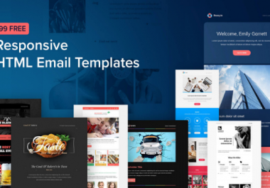 I will design your MailChimp newsletter template seller