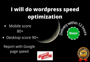 i will dramatically increase WordPress speed in 3 hours