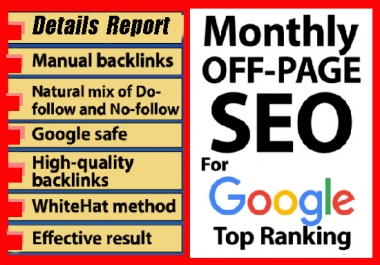 I will do monthly website SEO service,  technical,  onpage,  offpage