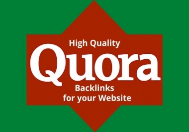 Promote your website traffic with 10 High Quality Quora Answers with a contextual link