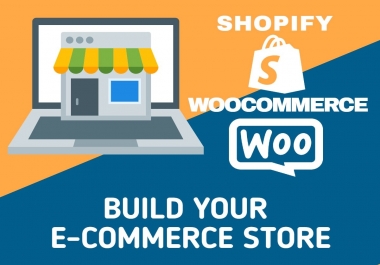 I will create responsive shopify or woocommerce dropshipping store