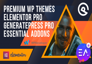 I will install premium wordpress themes,  templates and elementorpro