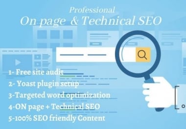 I will do ONpage SEO and technical SEO for your website