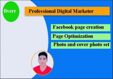 I will create and optimize the Facebook business page.