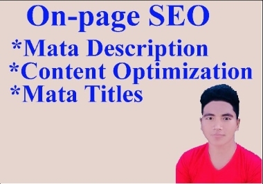 I will do on-page SEO of your website
